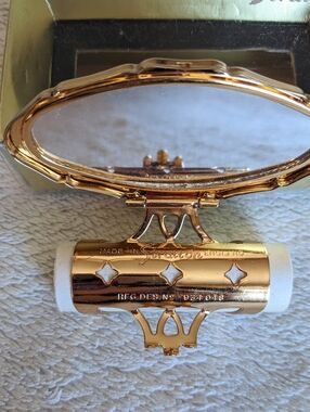 New In Box Vintage Stratton Lipstick Holder Goldtone Made In England